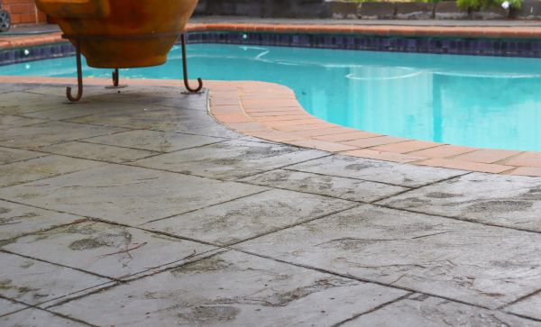 Stamped Patio Construction in Salem